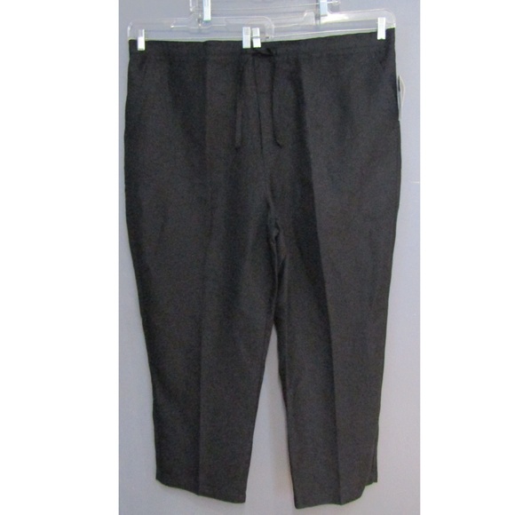 NEW Cubavera Linen Blend Black Pants Size 4XB - Picture 3 of 8